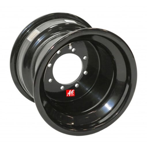 LLANTA TRASERA 4/110 - 4/115 3+,  8", 9" Y 10" (negro o púlido)